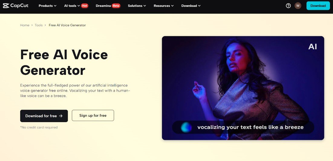 CapCut AI Voice Generator 2025