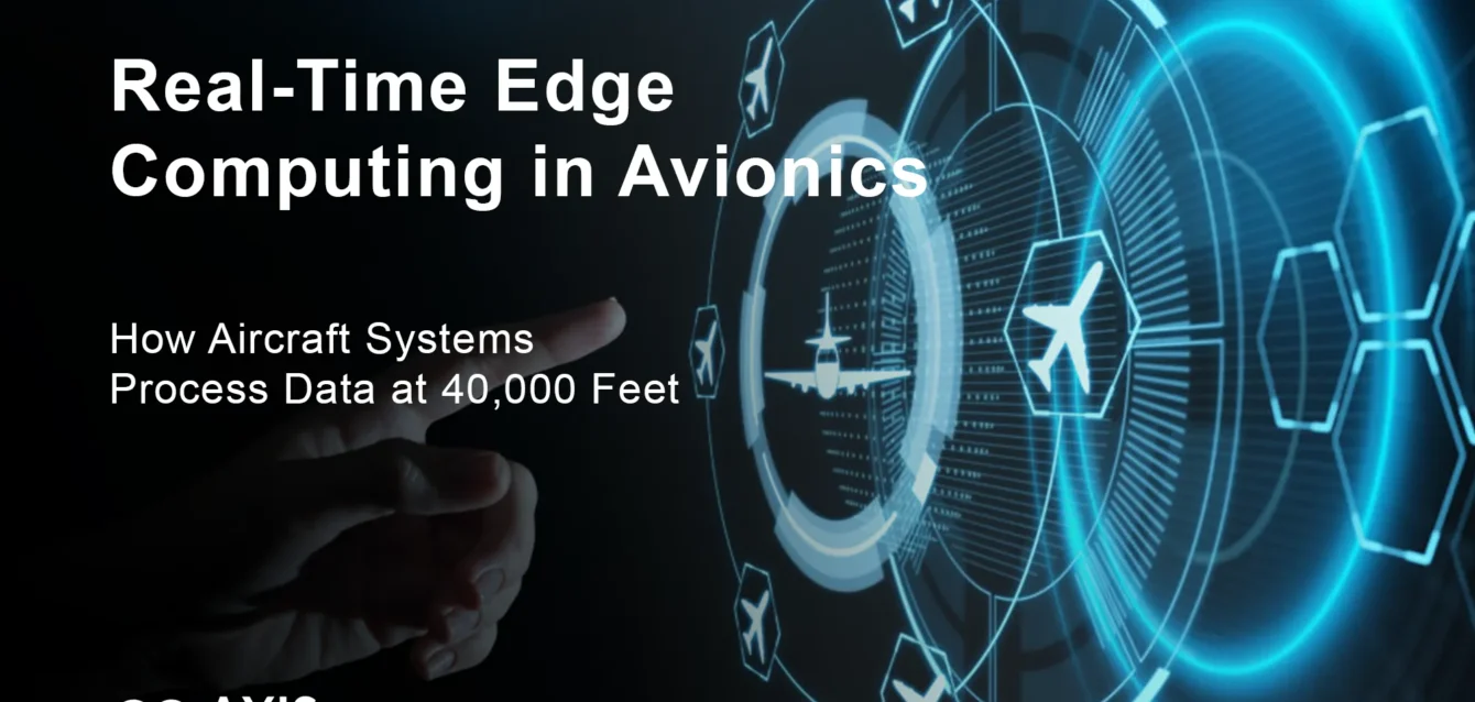 real-time edge computing in avionics - Real-time edge computing architecture in modern avionics systems showing three-layer data processing
