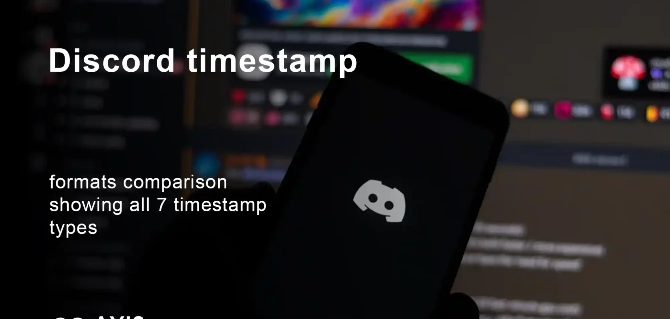 Discord timestamp formats comparison showing all 7 timestamp types