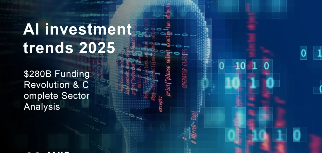 AI investment trends 2025 reaches $280 billion sector breakdown chart