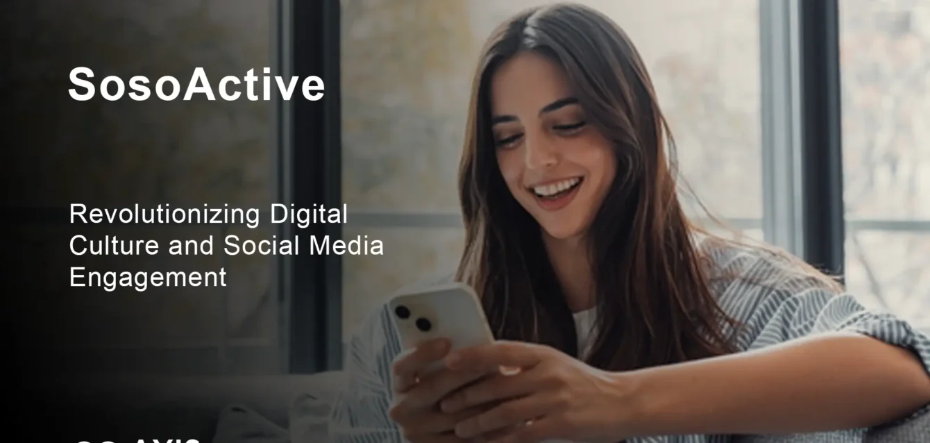 SosoActive platform interface showing digital culture content and community features