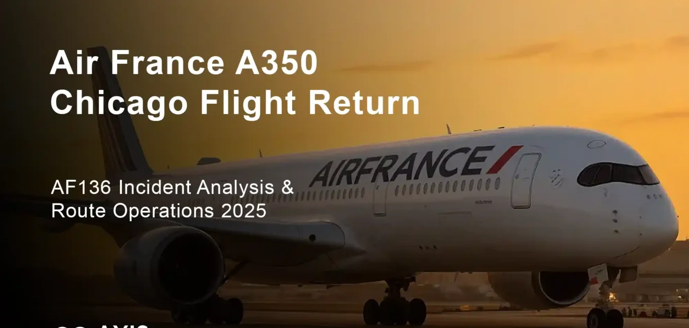 air france a350 chicago flight return Air France A350-900 aircraft F-HUVR at Paris CDG airport before AF136 incident June 28 2025