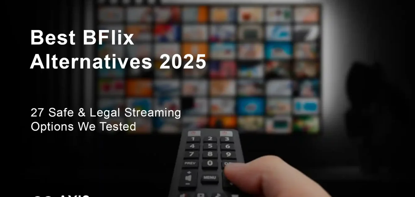 Best BFlix alternatives 2025 comparison showing legal streaming platforms including Tubi, Netflix, Pluto TV and Amazon Prime Video