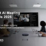 Best AI Meeting Tools 2025: Otter.ai vs Grain vs Gong Transcription (2025 Comparison) 25 Best AI Meeting Tools 2025 Side-by-side comparison dashboard showing Otter.ai, Fireflies.ai, Gong, and Grain AI meeting tools features and pricing