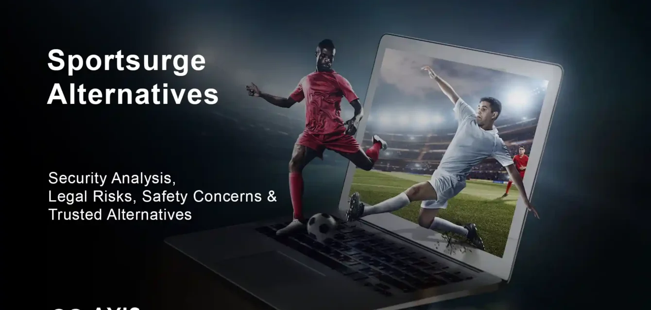 Sportsurge alternatives: security analysis showing legal risks and safe streaming alternatives