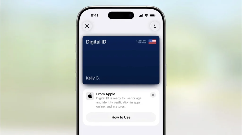 TSA digital id apple passport