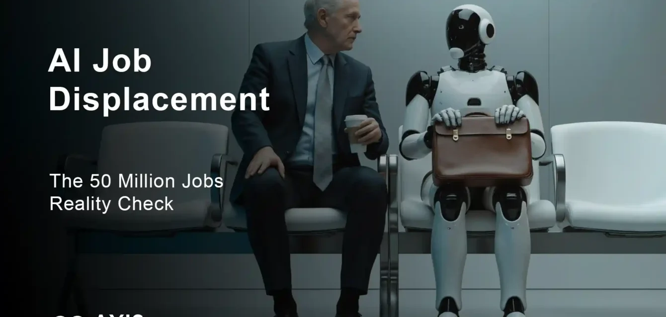 AI Job Displacement Statistics 2030 - WEF Analysis Chart showing AI job displacement statistics with 92 million jobs lost versus 170 million created by 2030 from World Economic Forum data
