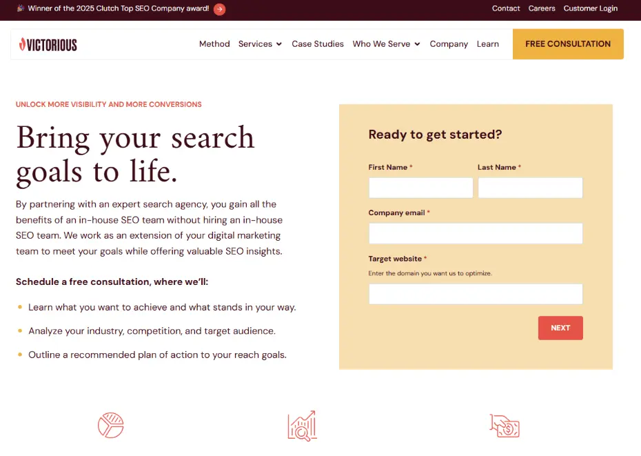 Victorious – Technical SEO Across Industries