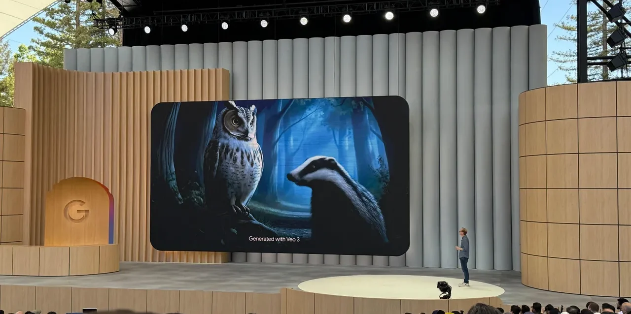 Interfaz de Google Veo 3 Ejemplo de generación de vídeo Veo 3 AI