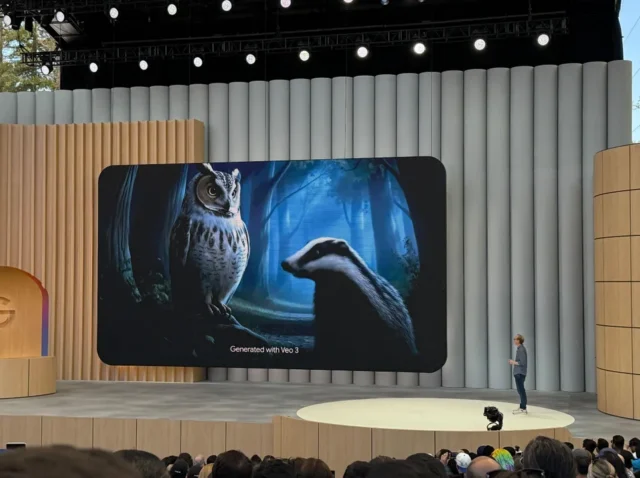 Google Veo 3 interface Veo 3 AI video generation example