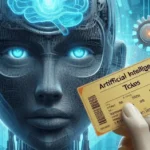 Artificial intelligence tickets workflow showing automated routing and classification process