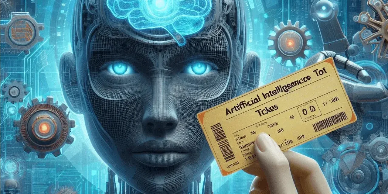 Artificial intelligence tickets workflow showing automated routing and classification process