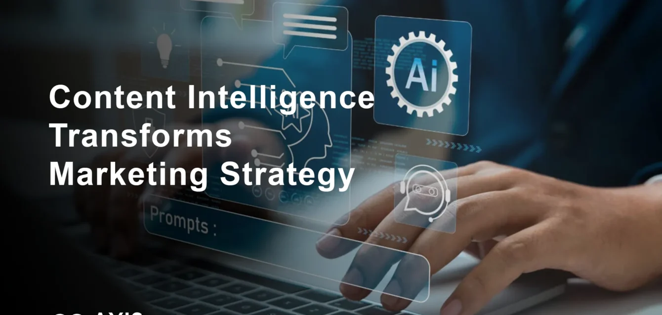 Content intelligence dashboard showing real-time analytics and optimization suggestions