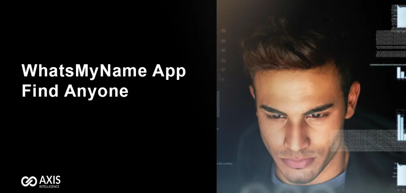 WhatsMyName app interface showing username search across 640+ platforms for OSINT investigations
