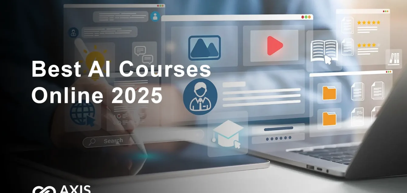 Best AI courses online 2025 comparison table showing top 10 programs with ratings and prices