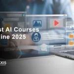 Best AI courses online 2025 comparison table showing top 10 programs with ratings and prices