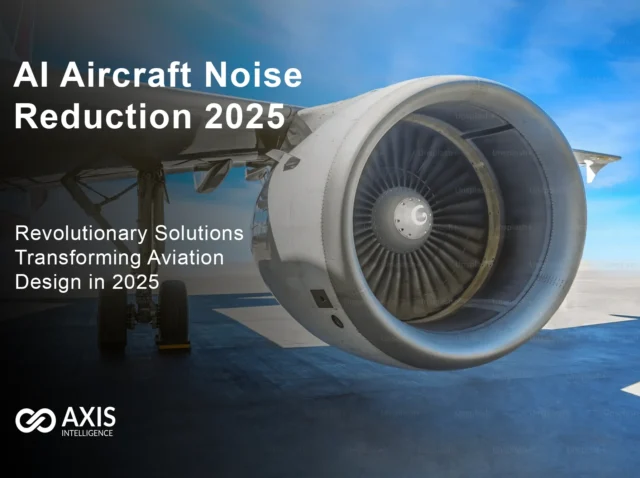 AI Aircraft Noise Reduction 2025 - AI aircraft noise reduction visualization showing machine learning algorithms optimizing aviation design for quieter flight operations