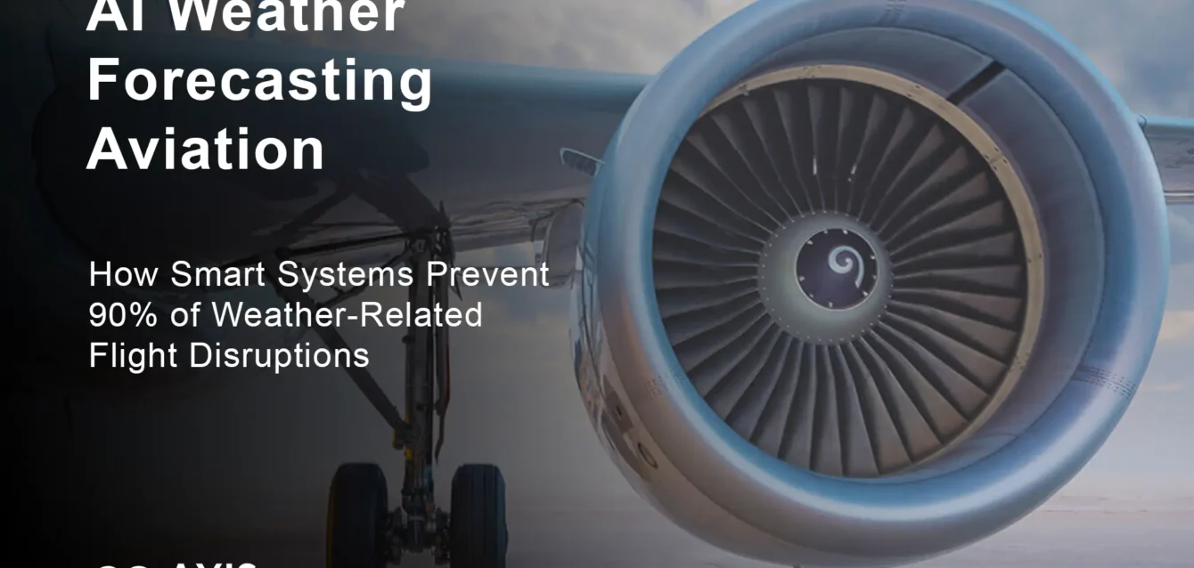 AI Weather Forecasting Aviation system displaying real-time aviation weather data for flight safety