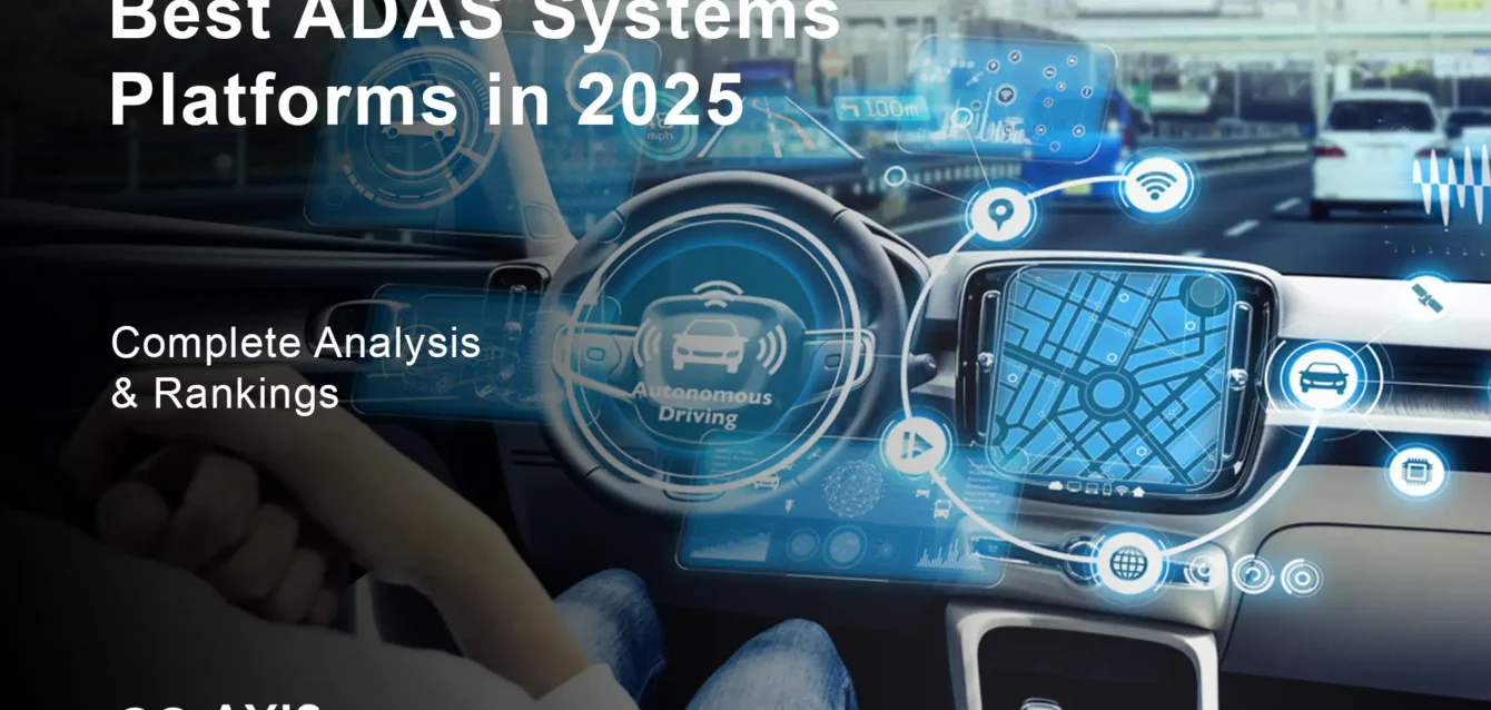 Best ADAS Systems Platforms 2025 comparison showing Ford BlueCruise GM Super Cruise Tesla Autopilot dashboard interfaces