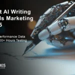 Best AI writing tools marketing 2025 comparison showing performance data from 300+ hours of testing across 12 platforms