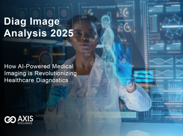 Diag image technology workflow showing AI analysis of medical images with diagnostic accuracy improvements