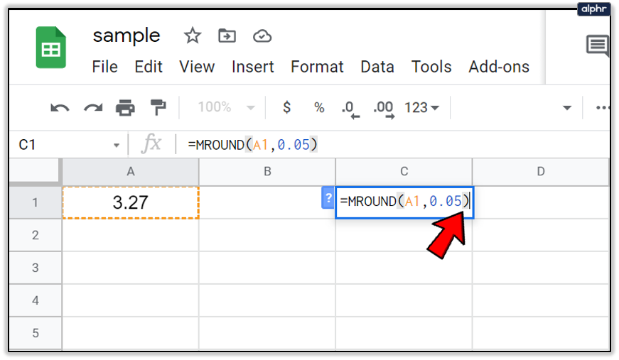 Google Sheets ROUND function syntax and examples with decimal places