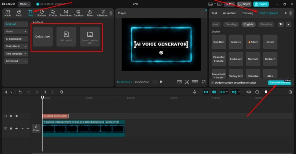 How an AI Voice Generator Can Transform Your Content Creation 2 How to Use the CapCut AI Voice Generator