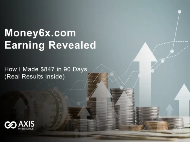Tableau de bord des gains de Money6x.com 2025 montrant les tâches quotidiennes, les enquêtes et l'interface de suivi des paiements