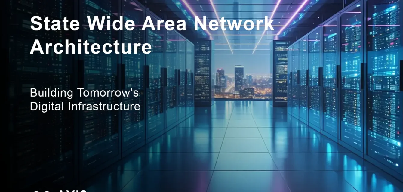 SWAN State Wide Area Network hierarchical topology showing state, district and block connectivity