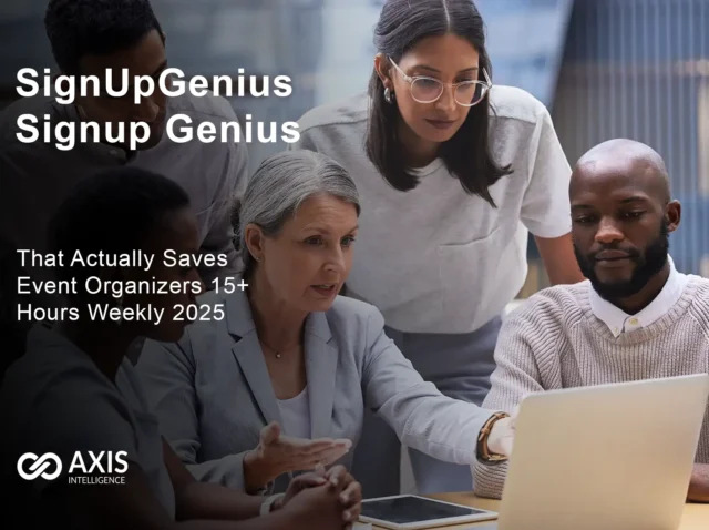 SignUp Genius dashboard interface showing volunteer coordination features that save event organizers 15+ hours weekly