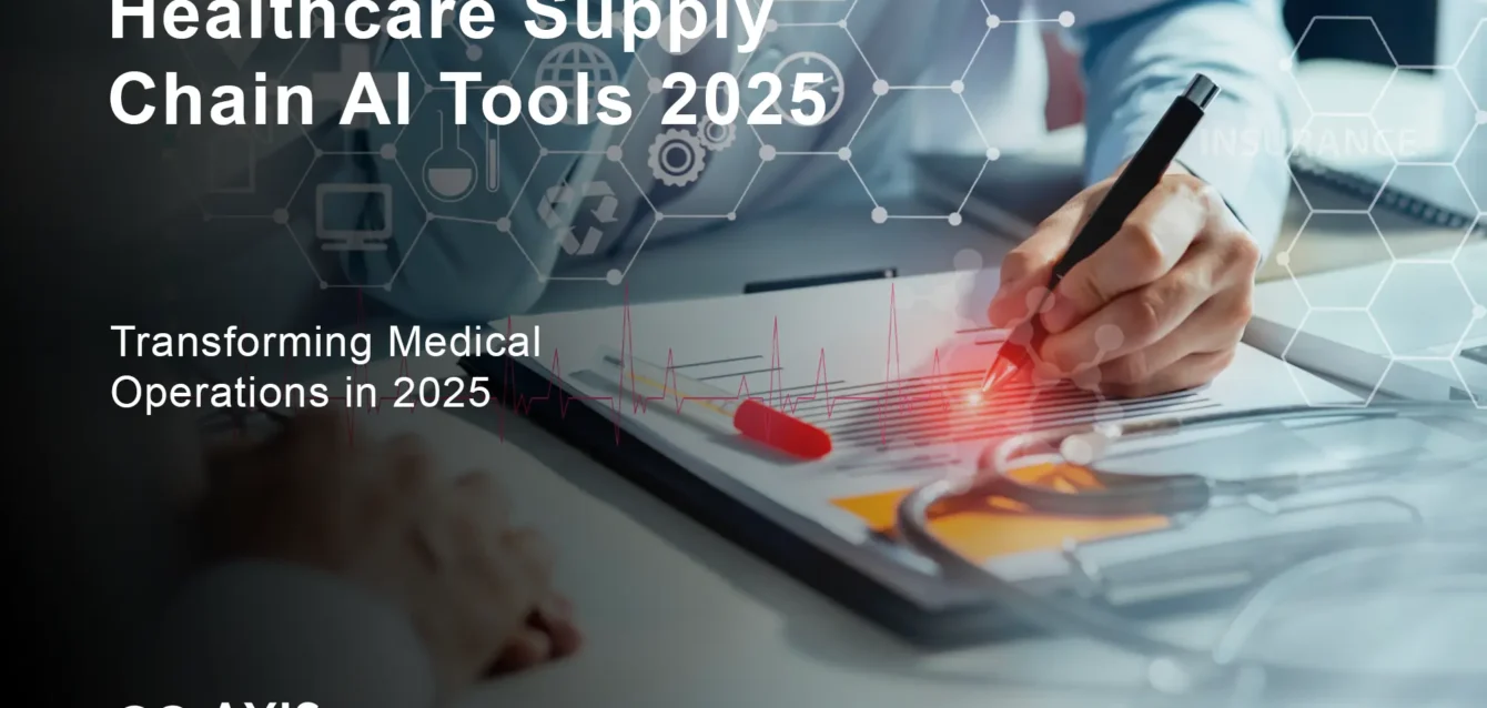 Healthcare Supply Chain AI Tools 2025 Healthcare supply chain AI tools dashboard showing real-time inventory analytics and demand forecasting