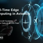 real-time edge computing in avionics - Real-time edge computing architecture in modern avionics systems showing three-layer data processing