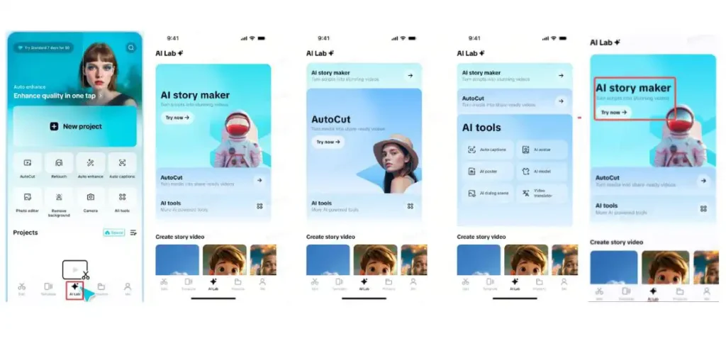 Access AI story maker