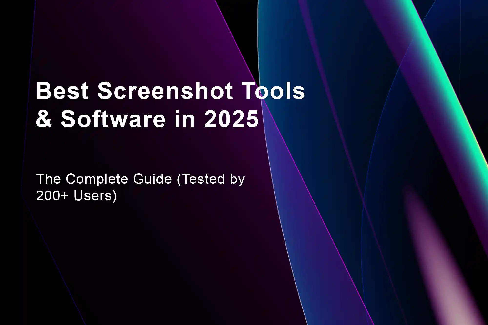 15 Best Screenshot Tools & Software in 2025: The Complete Guide (Tested ...