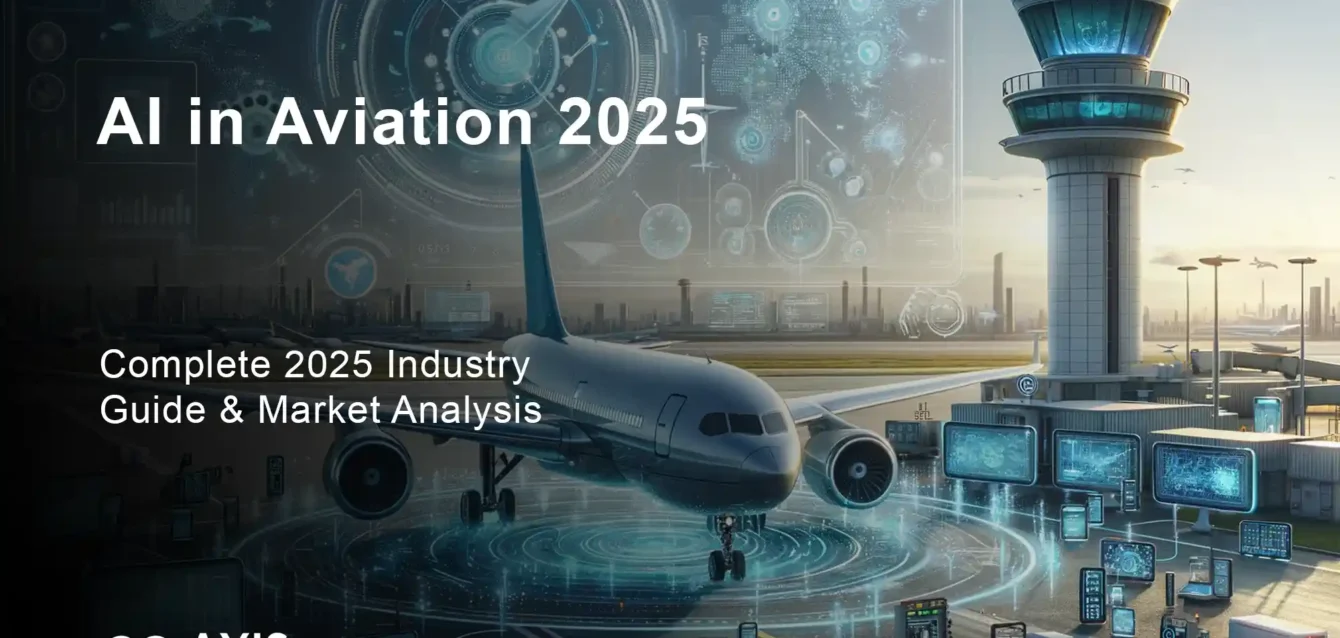 AI in aviation market analysis showing growth projections and technology applications across the industry