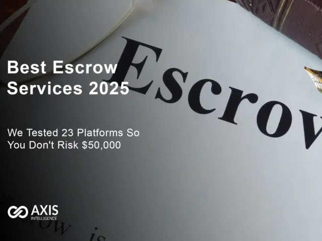 Comprehensive comparison chart of the best escrow services 2025 showing security ratings and features