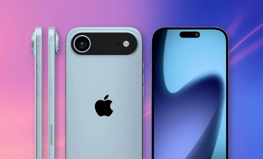 iPhone 17 Air 5.5mm thickness compared to iPhone 16 showing dramatic difference