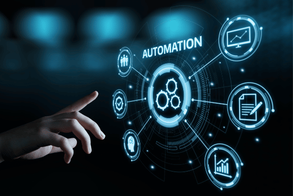 Marketing automation ROI benchmarks by industry showing SaaS at 347% and financial services at 412%