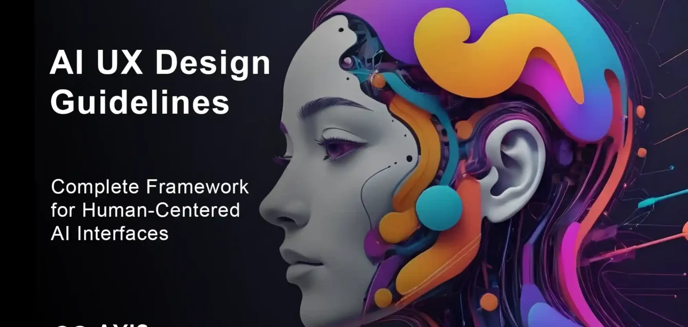 AI UX design guidelines examples showing ChatGPT, GitHub Copilot, and Notion AI interfaces with transparency and control features