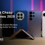 Best cheap phones 2025 lineup showing Google Pixel 9a, OnePlus 13R, and Samsung Galaxy A16