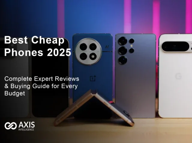 Best cheap phones 2025 lineup showing Google Pixel 9a, OnePlus 13R, and Samsung Galaxy A16