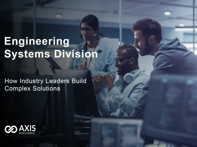 Engineering systems division workflow showing integration of aerospace, defense, and space systems projects
