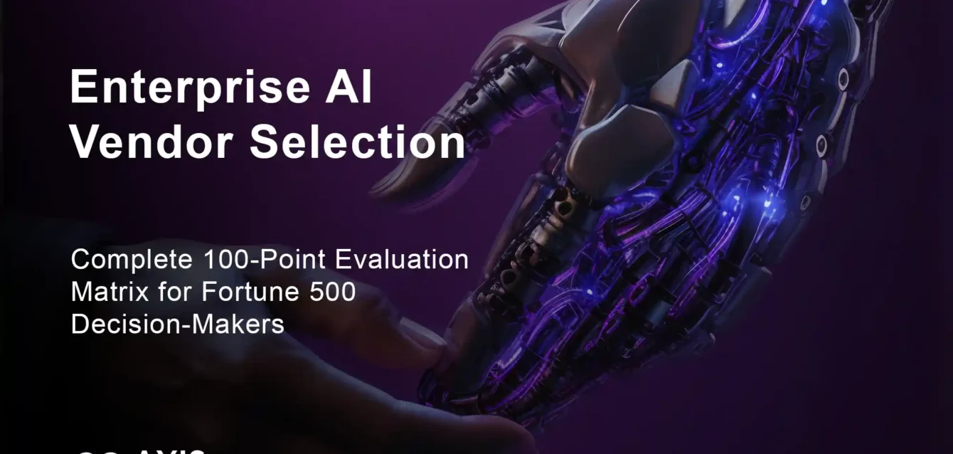 Enterprise AI vendor selection 100-point evaluation matrix framework for Fortune 500 companies