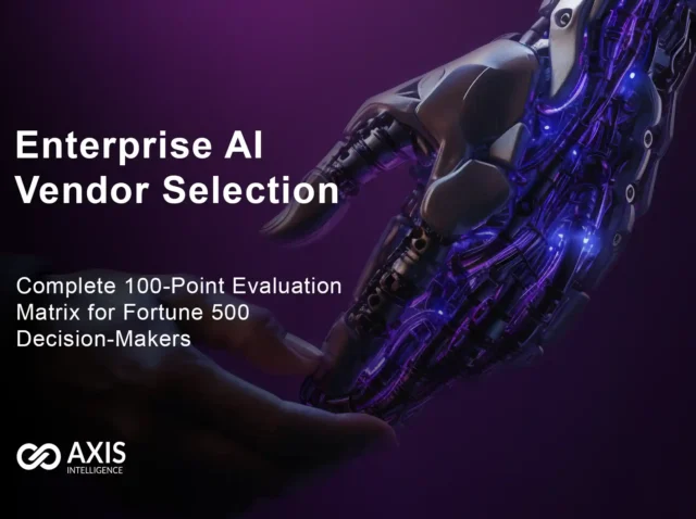 Enterprise AI vendor selection 100-point evaluation matrix framework for Fortune 500 companies