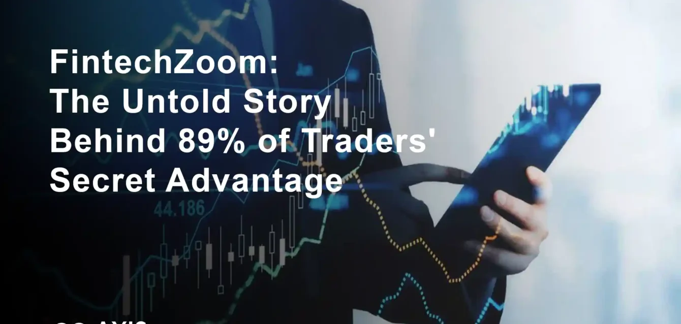 FintechZoom platform dashboard showing $47 billion daily trading intelligence data and 89% trader success rate analytics