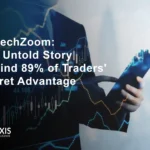 FintechZoom platform dashboard showing $47 billion daily trading intelligence data and 89% trader success rate analytics