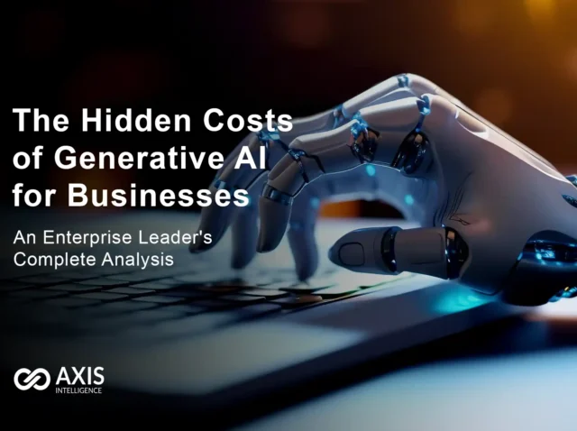 The Hidden Costs of Generative AI for Businesses in 2025: An Enterprise Leader's Complete Analysis - Enterprise leaders analyzing generative AI implementation costs showing 150-300 percent budget increases from hidden expenses in 2025 boardroom meeting