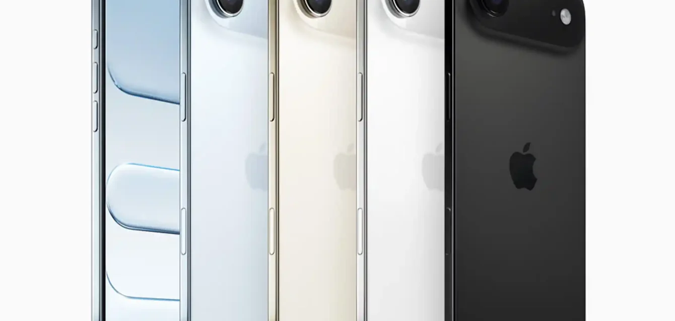 iPhone Air ultra-thin design comparison with iPhone 17 Pro showing 5.6mm thickness