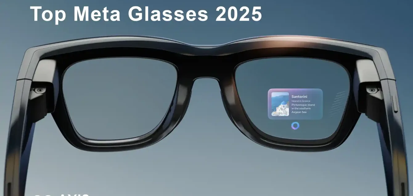 Meta glasses comparison 2025 showing Ray-Ban Gen 2, Oakley Vanguard, and Display models side by side