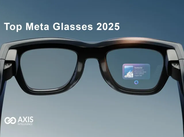 Meta glasses comparison 2025 showing Ray-Ban Gen 2, Oakley Vanguard, and Display models side by side